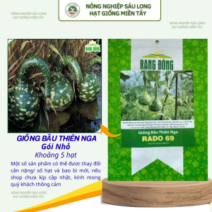 Hạt giống Bầu Thiên Nga Rado 69 (5 hạt) nảy mầm tốt trái đẹp thơm ngọt trồng quanh năm