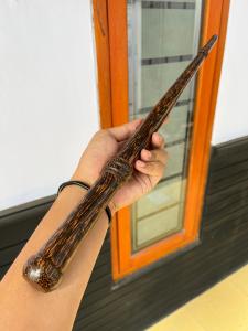 Tongkat Komando Galih Kayu Liwung Macan Premium Panjang 60 cm