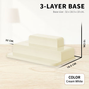 Three-layer Transparent Acrylic Display Box Base Dust Proof Acrylic Toy Figure Display Rack Storage Shelf Holder