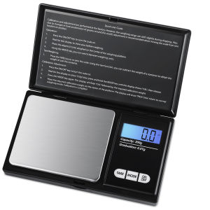 Brifit 500g/0.01g Digital Mini Scale Pocket Jewelry Scale Electronic Smart Scale with 7 Units LCD Backlit Display Tare Function Auto Off Stainless Steel & Slim Design