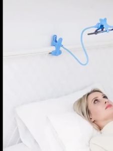 (HD1)360° Rotatable Articulating Phone Holder for Desk and Bedside - Adjustable Lazy Stand with Claws Penggenggam Telefon 360° Boleh Putar Pemegang Telefon Berartikulasi untuk Meja dan Tepian Katil Penyokong Malas dengan Cakar Boleh Laras