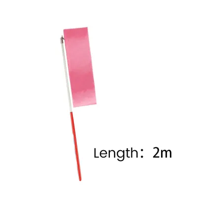 Moda 2m/3.6m Colorful Dance Ribbon Art Gymnastic Gym Ribbons Ballet Streamer Twirling Rod Stick For Training
