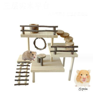 🇸🇬 3-Tier Hamster Combination Playground: Fence Platform Guinea Pig Small Animal Set