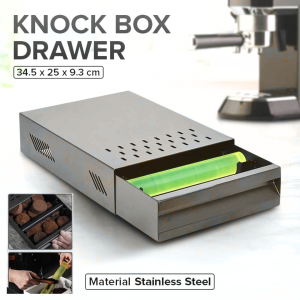 RAJA Wadah Tempat Ampas Kopi Espresso Knock Box Drawer Grounds Residue - IYouNice 316XZ