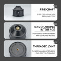 CAMPINGMOON TC-28 Refillable Butane Gas Tank Portable Ultralight Pocket Tank OD Type Gas Lantern Stove Lamp Torch Burner Threaded Screw Type Canister Lindal Valve Fuel Aluminum Alloy Original Camping Moon. 
