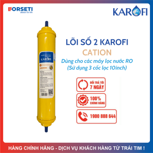 Lõi Lọc Số 2 Cation Resins KAROFI Dạng T33 Cắm Nhanh Dùng Cho Các Máy N-E117 N-E118 Xử Lý Nguồn Nước Cứng