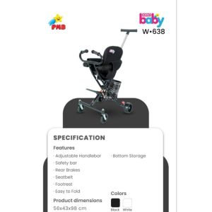 KERETA DORONG BAYI STROLLER BABY IORA W638 PMB TOYS