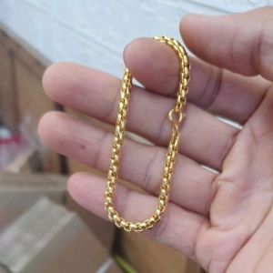 (Dùng lâu dài-Tắm rửa thoải mái) Lắc Tay Ống Vuông 4mm Cao Cấp- Dùng lâu dài tắm rửa không đen 6