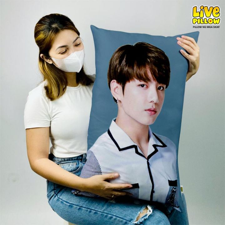 LIVEPILLOW BTS Jungkook kpop Merch Pillow Case BIG sizes Lazada PH