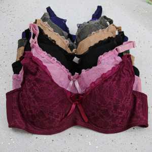Under-Wired Bra Women Size 36-44 Cup B CAMELIA Cotton Thin Span Beauty Lace Bra Lingerie Baju Dalam Wanita Berdawai Nipis Span