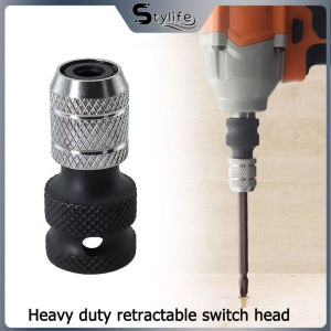 Wrench conversion head telescopic sleeve conversion joint 1/2 to 1/4 hexagonal electric wrench conversion head