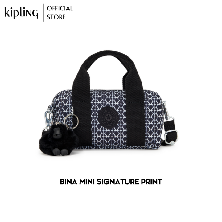 กระเป๋า Kipling รุ่น BINA MINI สี SIGNATURE PRINT | Lazada.co.th
