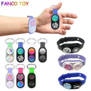 Ready Stock PopPuck Fidget Hand Rotary Spinner Series Elastic Magnet Toys Colorful Decompression Fidget Toy Relieve Stress PopPuck Toy