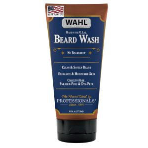 Wahl Beard Wash Face Exfoliator with Essential Oils - Manuka Meadowfoam Clove Moringa - Model 805601
