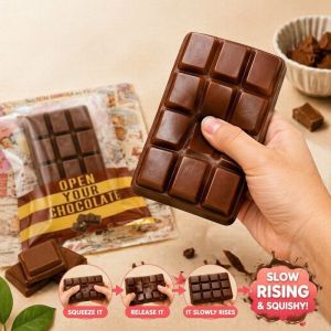 Chocolate Squishy Toy Slow Rising Stress Relief Fidget Cute Desk Decor Gift Girls Teens