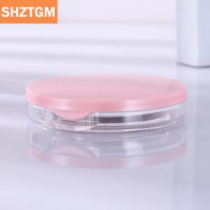 [COD] SHZTGM กล่องใส่แป้งพลาสติกบางพิเศษแบบพกพาได้โถใส่เครื่องสำอางสำหรับเดินทางพร้อมกระจกแป้งพัฟ