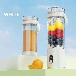 Portable juicer 600ML electric fruit blender USB rechargeable multifunctional mini milkshake orange juice machine