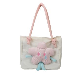 SURFGEAR #W5080 Tote Bag Shoulder Bag Cute Casual Silky Nylon
