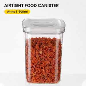 Airtight Container Food Storage Twist Lock Milk Storage Container Transparent Food Sealed Tank PET Leak Proof Canister Kitchen Seal Storage Tank Dry Food Candy Pasta Stackable Jars