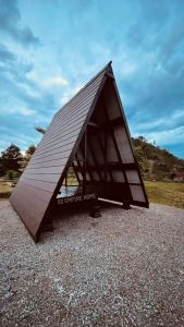 Gazebo 14x14 Triangle Hard Solid Wood Pondok Kayu Handmade Outdoor Bilik Rumah Sewa Guesthouse Cuti Holiday Home Garden