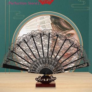 🎀Perfection Store1🎀 Vintage Style Lace Folding Fan Chinese Japanese Pattern Art Craft Gift Decor