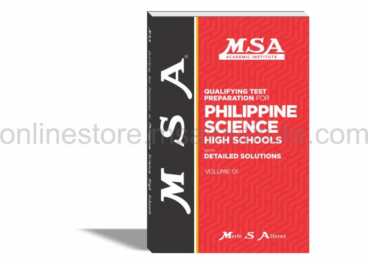 MSA Reviewer for Philippine Science High Schools Vol 1 2024 Lazada PH