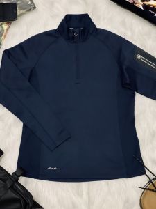 Áo khoác nữ pullover golf sweater Eddie Bauer1/2 zip 100% polyester chất liệu co giãn có bigsize