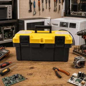 FZIPUA Heavy-Duty Hardware Tool Box Multifunctional Large Capacity Plastic Thick Toolbox Portable Combination Toolbox Combination Suitcase Home Use