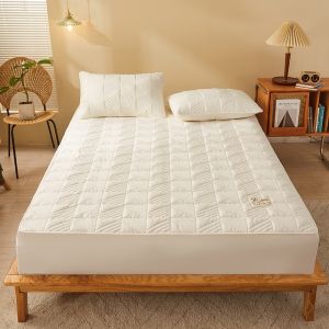 Mattress Protector Fitted Cadar Mattress Protector cover Raw cotton Elastic Tilam Cover Fitted Bedsheet Queen /King /Single Cadar bedsheet 床垫