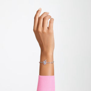 SWAROVSKI LuxuryPop Swan Pink Diamond Bracelet S925 Sterling Silver Womens Fashion Bracelet