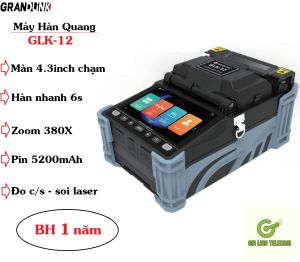 Máy hàn cáp quang tự động Grandlink GLK-12 * Tặng 500 co nhiệt lớn 2 xương