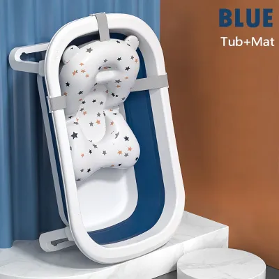 Baby Bath Tub Foldable with Temperature Sensor Shower Basin Kids Baby Bathing Bathtub Basuh Mandi Bayi宝宝浴盆