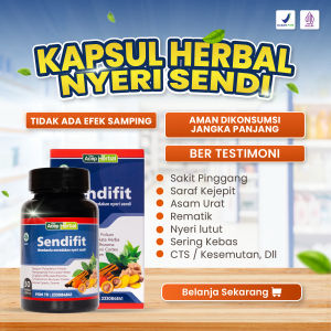 Obat Sakit Lutut Nyeri Kopong Pengapuran Tulang Kropos Pelumas Sendi Linu Kaki Bengkak Kaku SendiFit