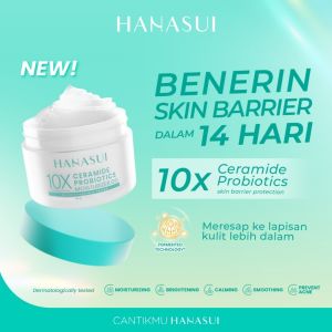 Hanasui 10x Ceramide Probiotics Series - Moisturizer Gel 30gr - Clear Pad - Peeling Gel - Ken Herbal