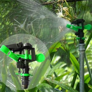HUANG Spray Tools Nozzle Drippers Sprayer Plastic Controllable Rocker Sprinkler Irrigation Tools Garden Adjustable 360 Degree Rotating Sprinklers