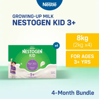 NESTOGEN KID 3+ Growing-Up Milk Powder For Children 3+ Years Old 8kg (2kg x4)