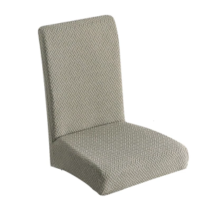 ผ้าคลุมเก้าอี้ชามป้อนอาหารเด็กกันรั่วไหลยืดหยุ่นพร้อมปลอกหุ้มโพลีเอสเตอร์ติดตั้งอย่างรวดเร็วยืดหยุ่นได้สำหรับใช้ในครัวเรือน