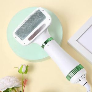 Pet Hair Dryer Dog Dryer with 3 Quiet Heat Settings for Short & Long Haired Dogs Grooming Kit Dog Bathing Supplies with Slicker Brush for Small and Medium Dogs and Cats (Purple)