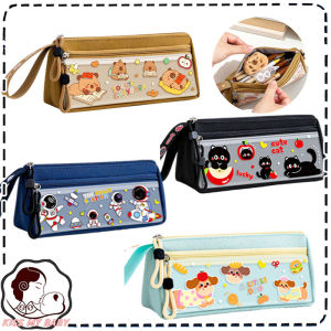 Cartoon Pencil Bag Thickened Cartoon Pencil Bag Canvas Stationery Bag Cartoon-Style Student Pencil Case For Primary School