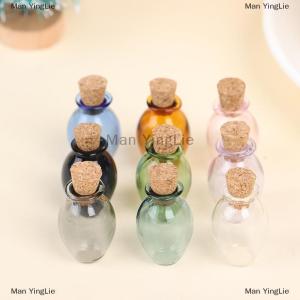 [COD] Man YingLie 2Pcs 1:12 Dollhouse Miniature Color Bottles Cork Bottles Tiny Jar Model