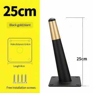 1 piece of sofa iron leg furniture foot with screwsfurniture leg coffee table leg sofa leg   Oblique black gold