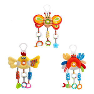 Musical Infant Car Toy Featuring Plush Design Stimulates Auditory Learning And Color Recognition Skills