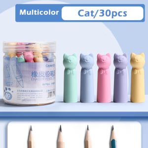 INNEWIN 30pcs Hình dạng móng vuốt mèo Nắp bút chì tẩy Mục đích kép Bộ mở rộng bút chì Chất lượng cao Bảo vệ đầu bút Sinh viên