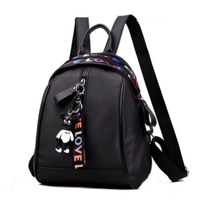 READY MALAYSIA Love Backpack Black Tas Mini Woman Bag Beg Plain