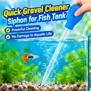 Aquarium Siphon / Tank Cleaner / Fish Tank Waste Remover / Turtle Tank Waste Remover / Hand Squeeze Strong Suction / Manual Water Changer / Fish Keepers