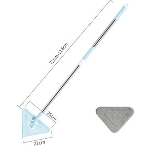 Rotating triangle retractable cleaning mop Retractable Glass Cleaner Household Extended dust mop Window cleaner floor brush Glass cleaner window scraper
