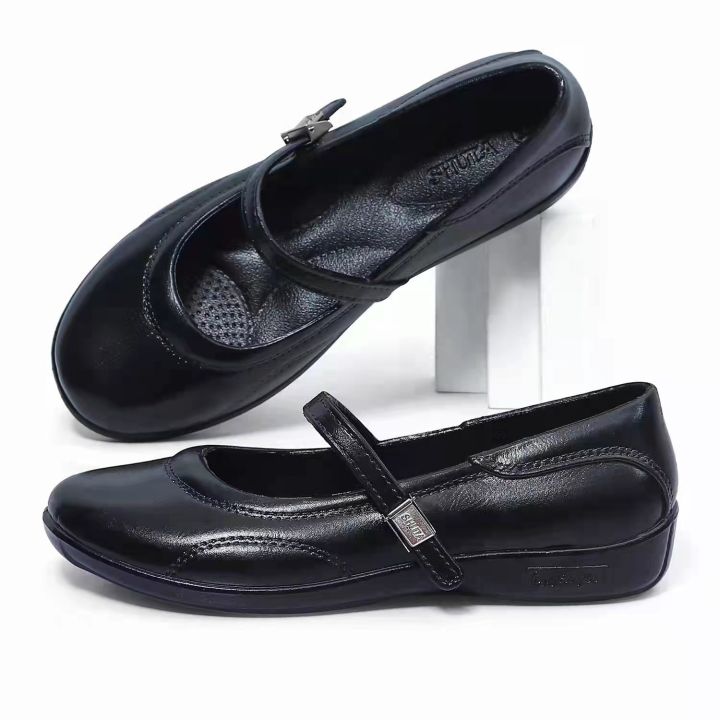 STK551 Fashion Women Sandals Premium Black Shoes School and Work