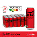 Coca-Cola Zero Sugar (24 X 320ML) - Case [Packaging May Vary]. 