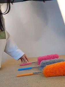 READY STOCK!!! Extendable Cleaning Duster Long Handle Microfiber Dusting Brush for Ceiling & Furniture 可伸缩除尘掸