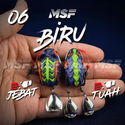 [MSF] EXP Jebat & Tuah Soft Frog | 3.5cm / 7g | Umpan Tiruan Katak Getah Casting Haruan Bujuk | Ready Stock Malaysia